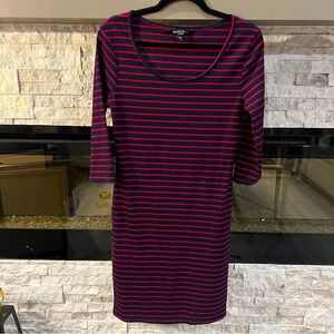 Brave Soul size Medium midi long sleeve body con dress